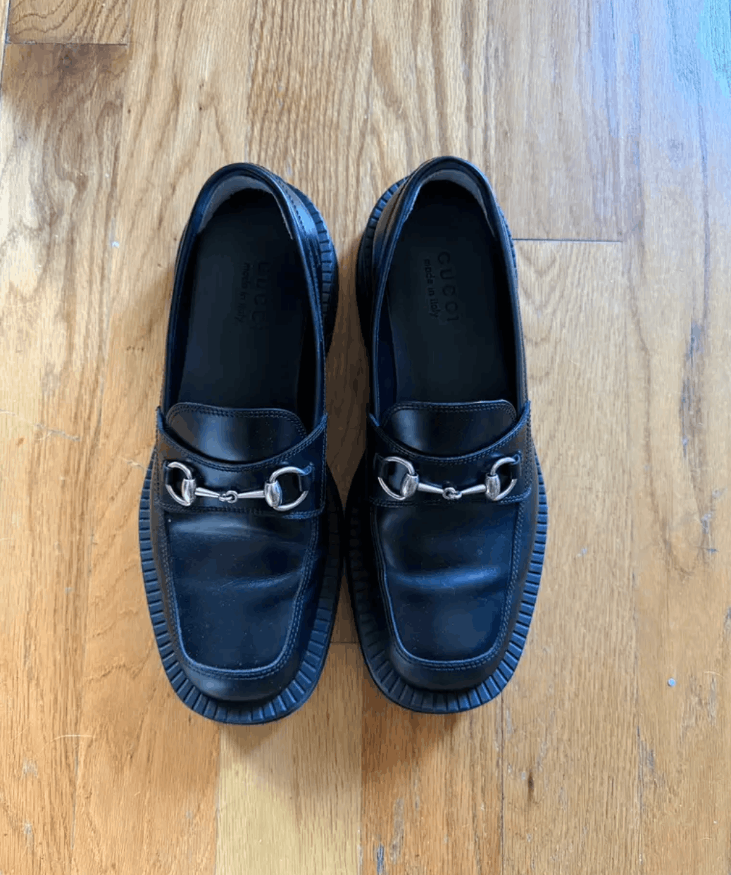 Gucci Black Leather Loafers Size US 9.5 / EU 42-43 - 2 Thumbnail