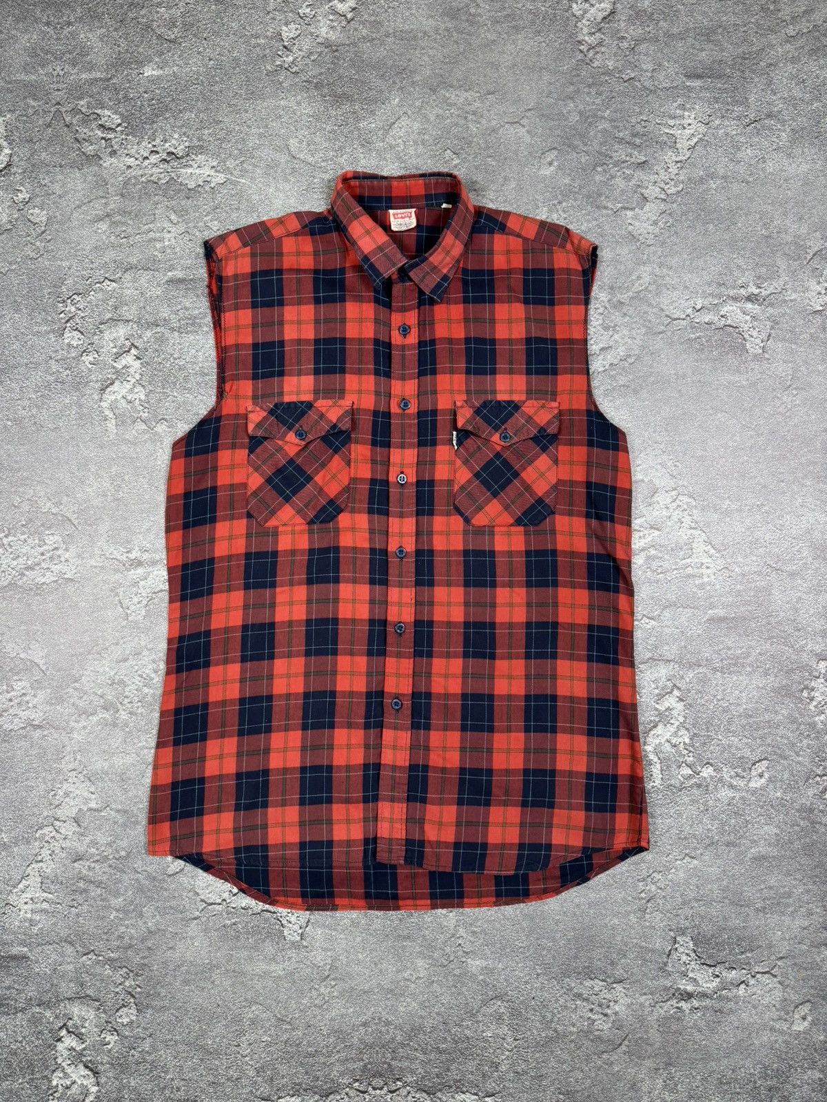 Levi's VTG Levi's 2000s Cowboy Plaid Tank Top Shirt Size XL Y2K Size US XL / EU 56 / 4 - 2 Thumbnail