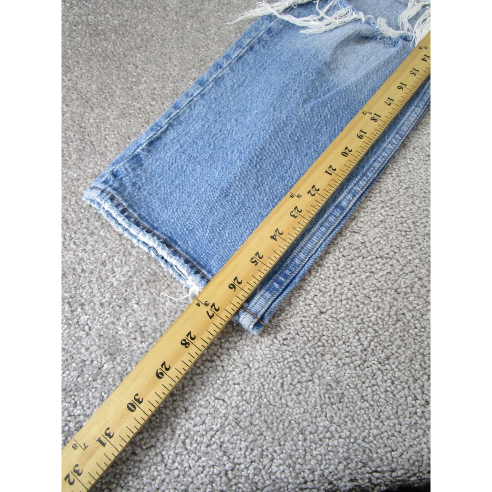 Abercrombie & Fitch Abercrombie & Fitch Jeans Womens 27P Petite The Dad High Rise Light Wash Denim Blue Straight 27P Womens Jeans Size 27" / US 4 / IT 40 - 4 Thumbnail