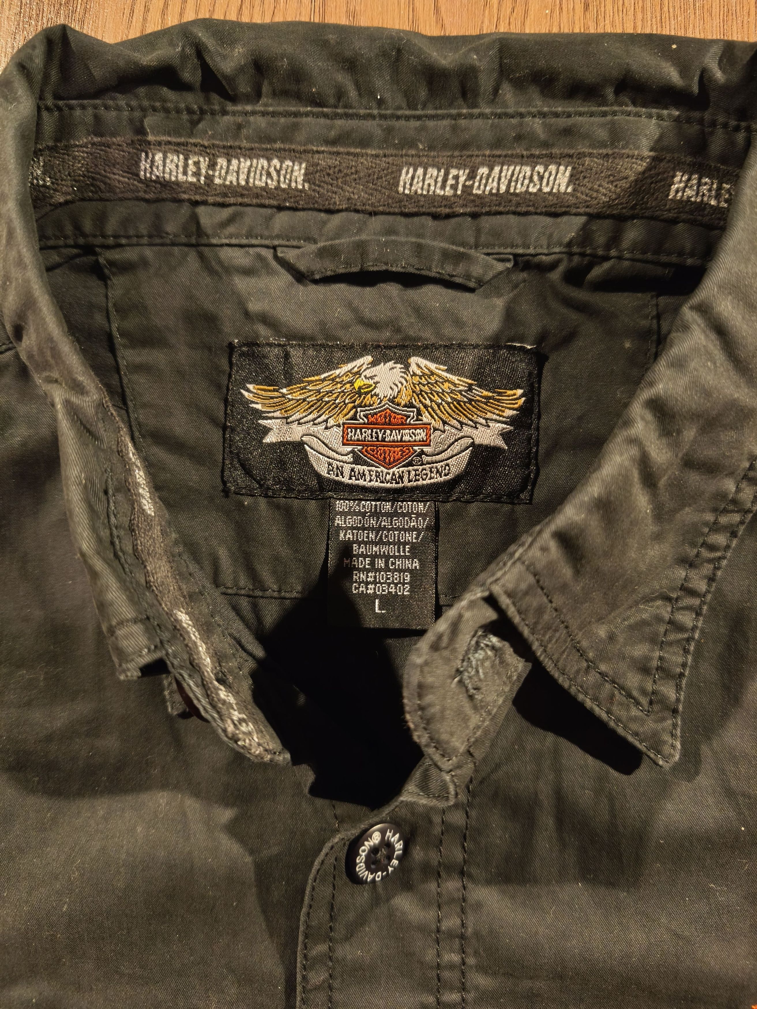 Harley Davidson Harley Davidson Motorcycle Workshirt Size US L / EU 52-54 / 3 - 7 Thumbnail
