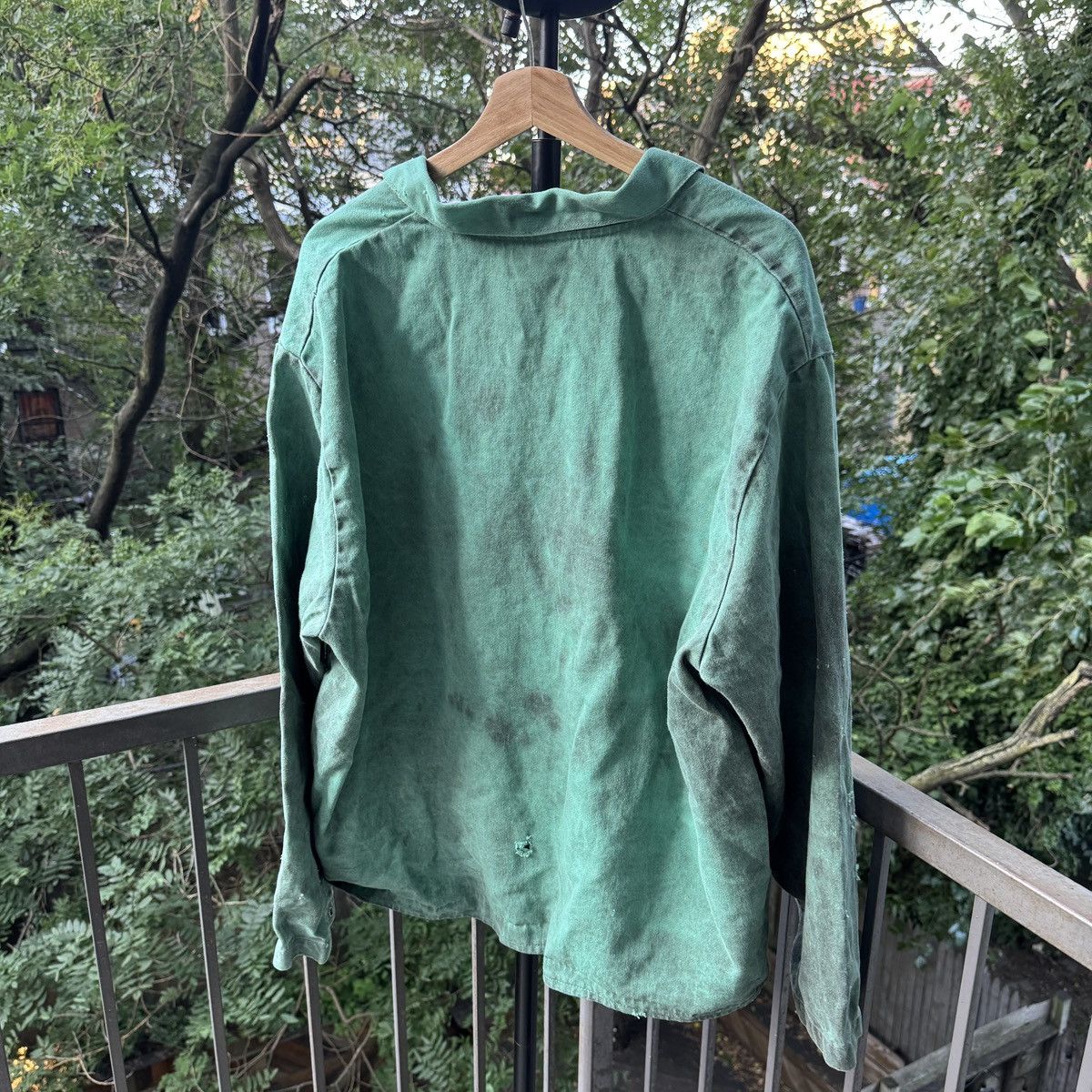 Vintage Thrashed Faded Distressed Dirty Work Jacket ERD Grunge Size US XXL / EU 58 / 5 - 2 Thumbnail