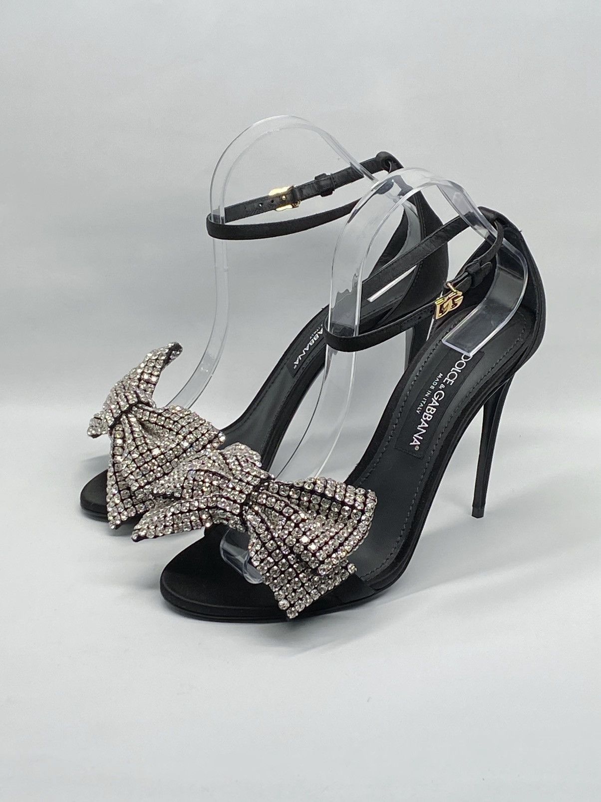Dolce & Gabbana Dolce&Gabbana 100MM Crystal-Embellished Bow Sandals size 39 Size US 9 / IT 39 - 7 Thumbnail