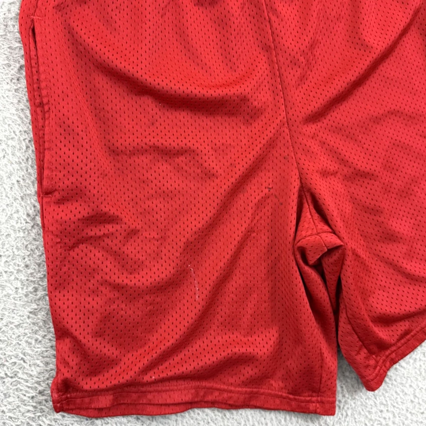 Champion Vintage Champion Shorts Men Large Red 90s Drawstring Sport Stretch Active Gym 8 Size US 33 - 3 Thumbnail