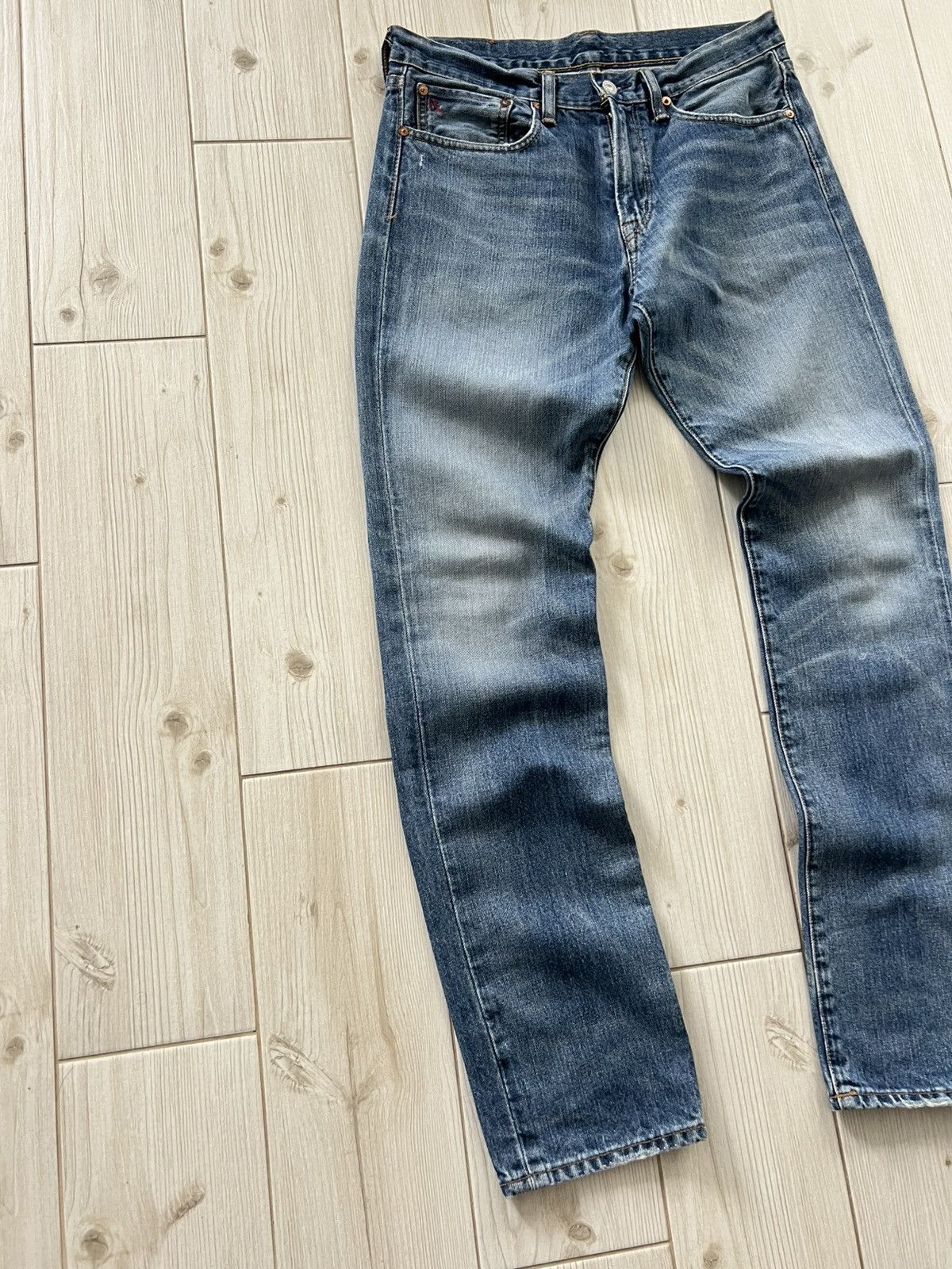 Polo Ralph Lauren Archive Light Blue Jeans Faded Denim Pants