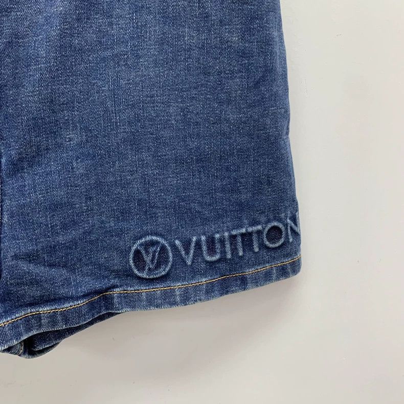 Louis Vuitton Louis Vuitton 22 blue logo monogrammed cotton casual denim Size 37" - 4 Thumbnail