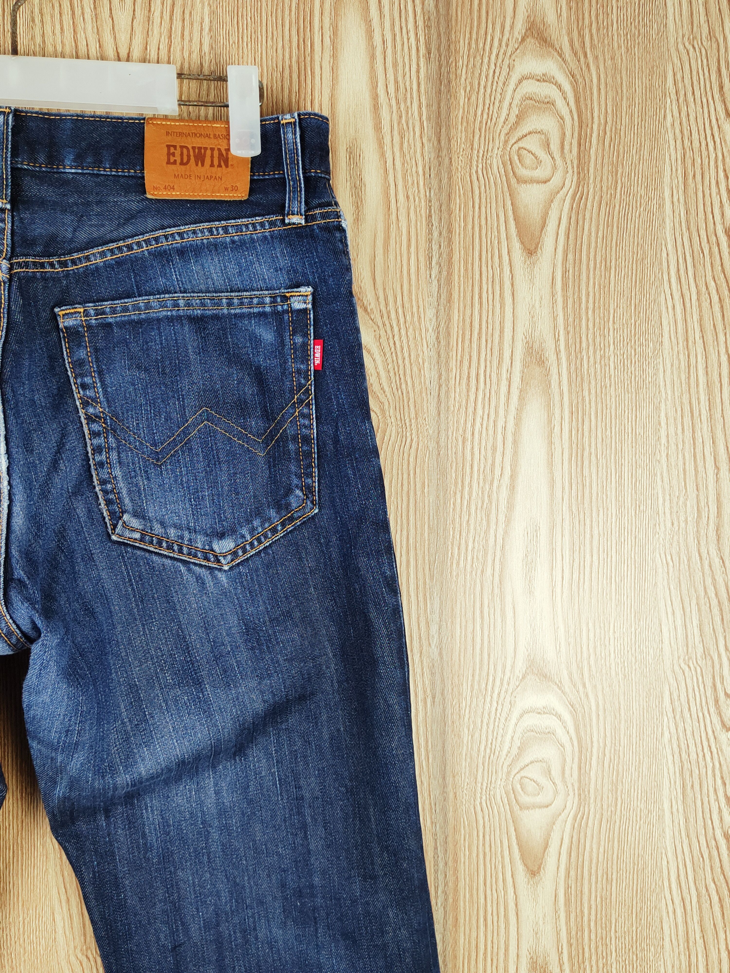 Edwin Edwin Dark Blue Distressed Ripped Jeans #S2683 Size US 31 - 12 Thumbnail