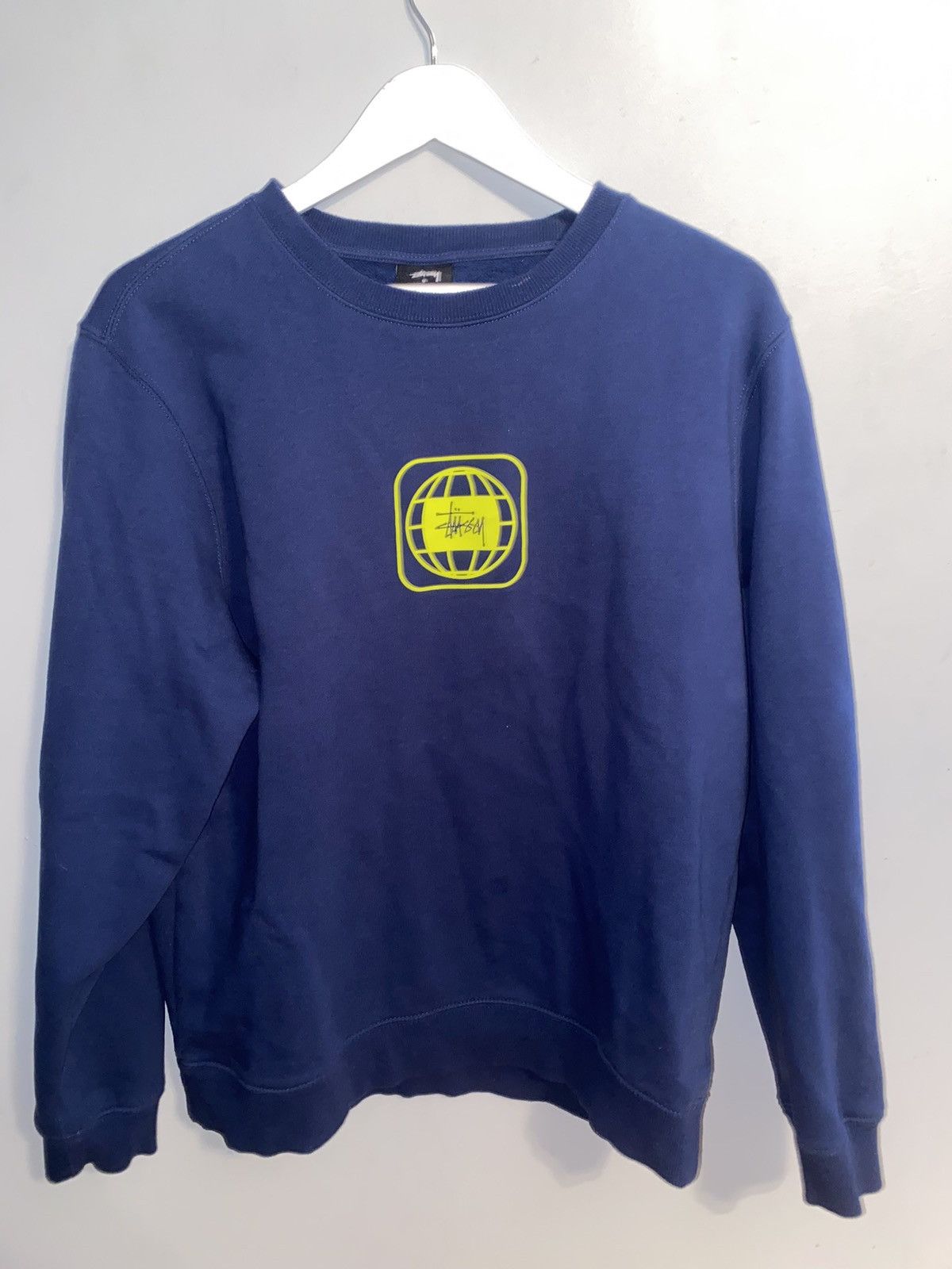 Stussy Stussy Blue/Yellow Sweatshirt Size US S / EU 44-46 / 1 - 1 Thumbnail