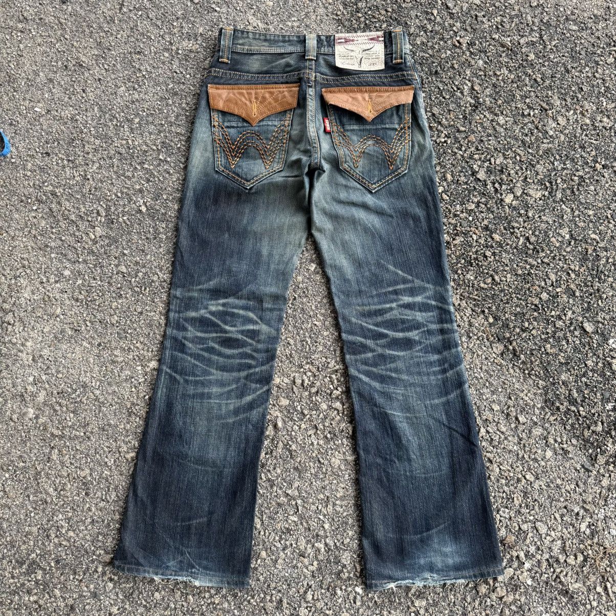 Edwin VINTAGE EDWIN FLARE RIPPEP JEAN DENIM PANTS Size US 30 / EU 46 - 1 Thumbnail