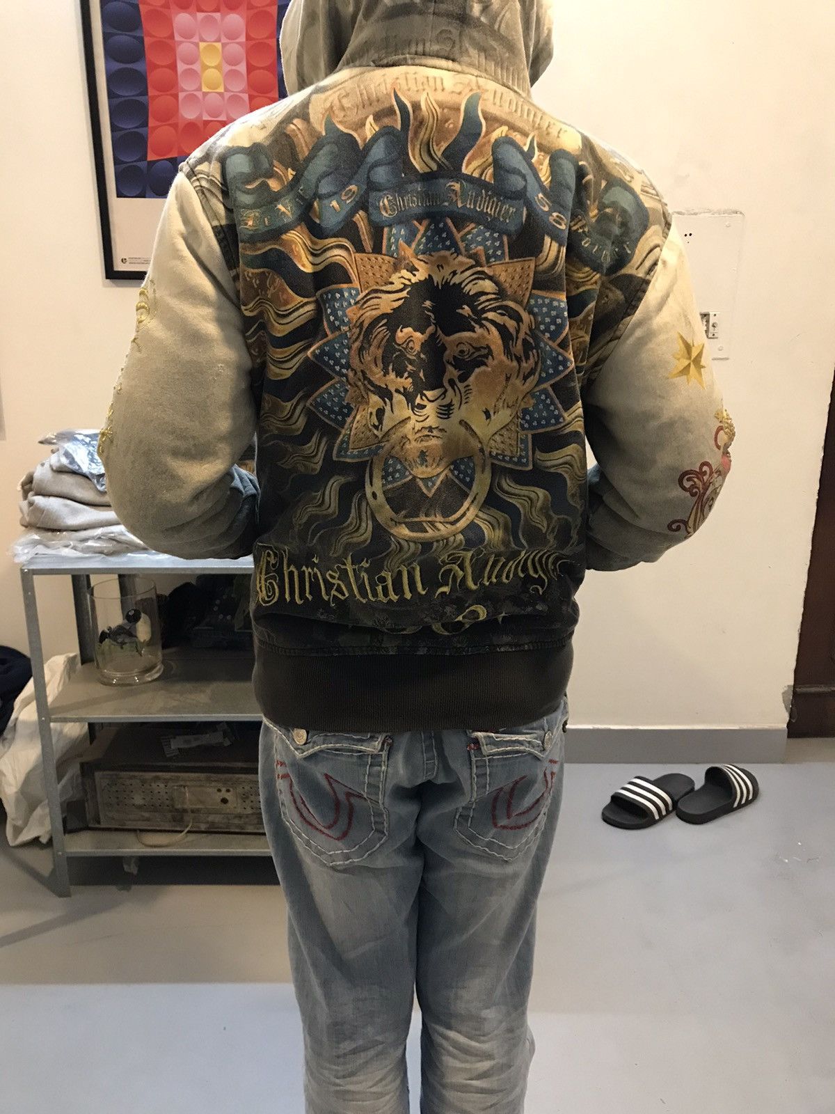 Christian Audigier vintage ed hardy by chritian audigher tattoo aop hoodie Size US S / EU 44-46 / 1 - 2 Thumbnail
