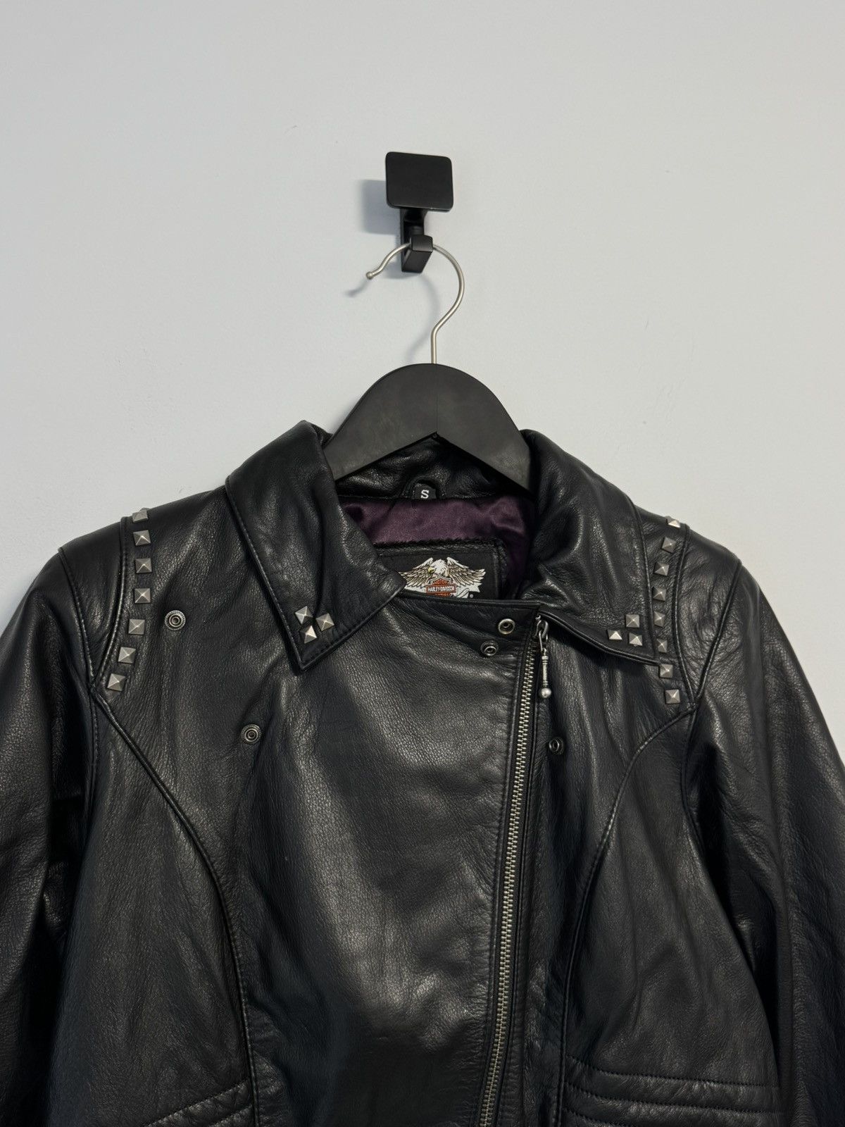Harley Davidson Harley Davidson Vintage 90’S Leather Jacket Women’s Moto Size S / US 4 / IT 40 - 19 Thumbnail