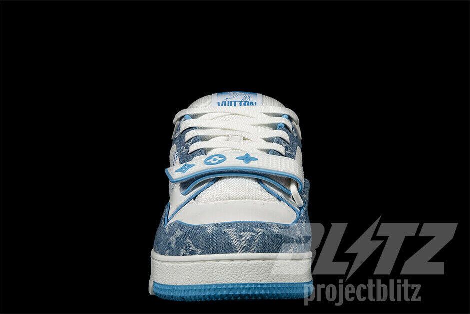 Louis Vuitton LOUIS VUITTON LV TRAINER SNEAKER MONOGRAM DENIM VIRGIL ABLOH Size US 10 / EU 43 - 4 Thumbnail