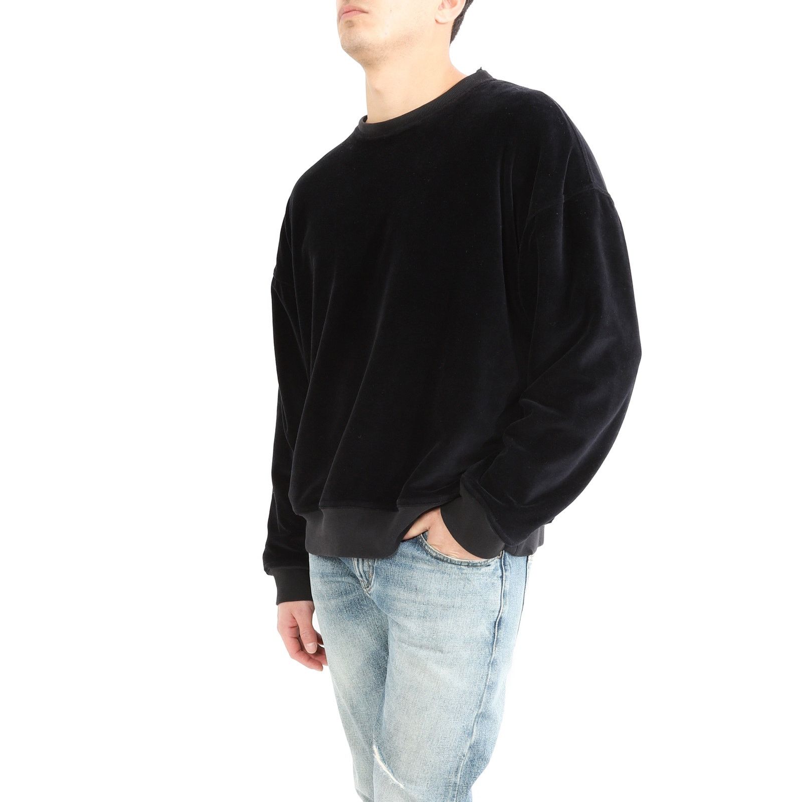 Haider Ackermann FW14 Oversized Double Layer Sweatshirt in Velvet Size US S / EU 44-46 / 1 - 4 Thumbnail