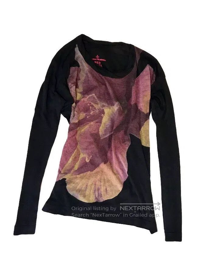 Vivienne Westwood Vivienne Westwood Beautiful floral design cotton black top Size M / US 6-8 / IT 42-44 - 1 Thumbnail