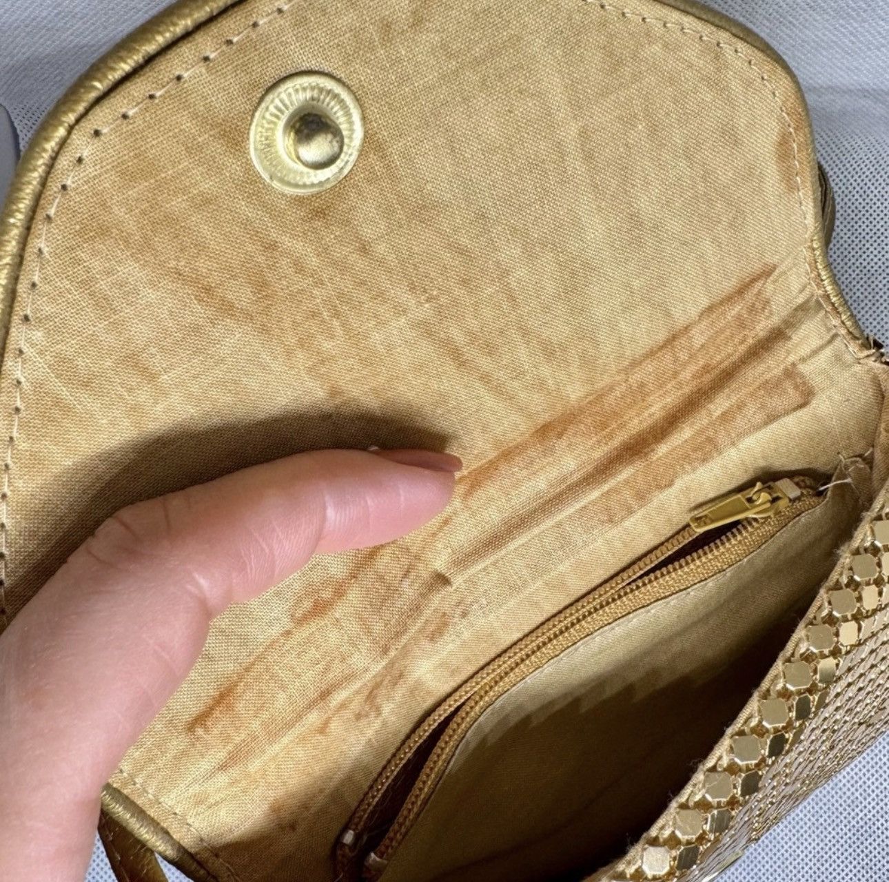 Other Vintage Gold Sequin Women's Bag Size ONE SIZE - 5 Thumbnail