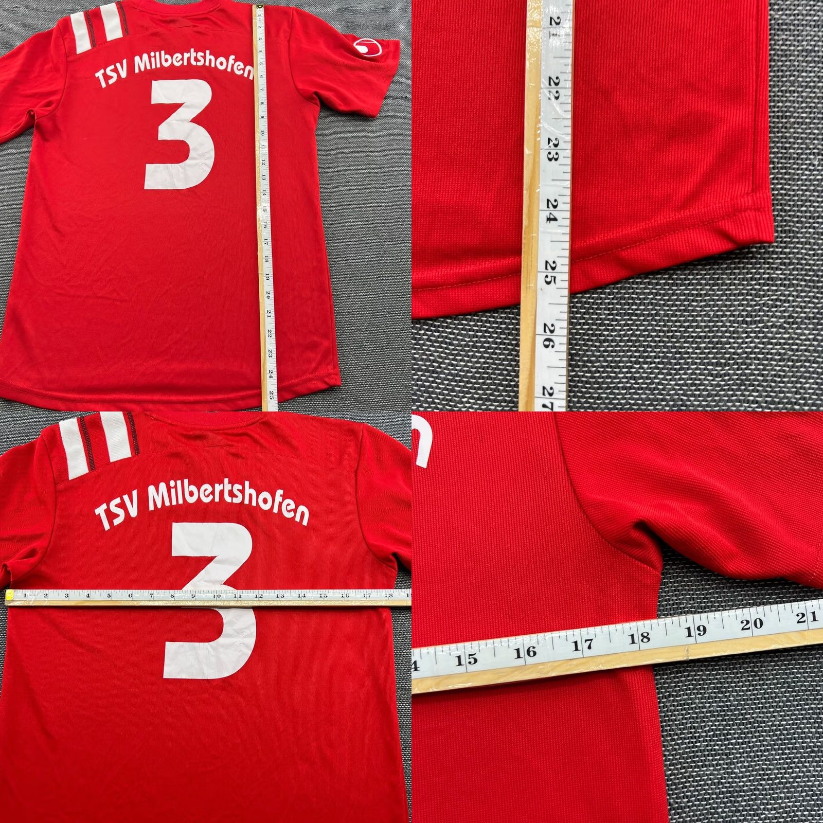 Vintage Uhlsport Football Jersey Mens S Red TSV Milbertshofen 1905 T-Shirt Athletic Quick Dry Moisture Wicking Size US S / EU 44-46 / 1 - 9 Thumbnail