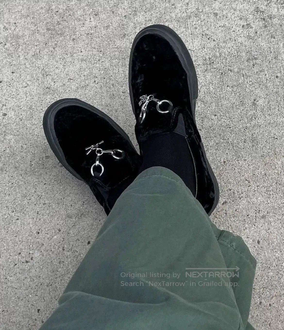 Needles Needles Vans Collaboration Black Velvet Shoes. Size US 10 / EU 43 - 7 Thumbnail