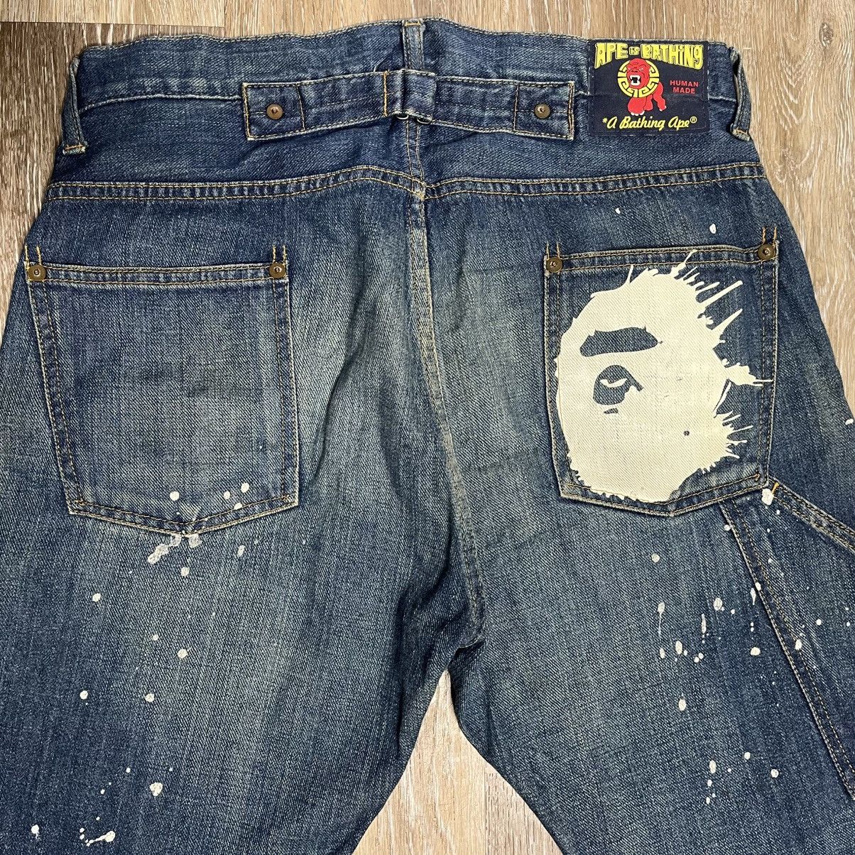 Bape bape paint splatter workwear denim Size US 32 / EU 48 - 3 Thumbnail