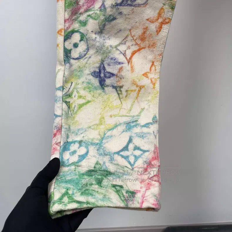 Louis Vuitton Louis Vuitton Colorful crayon graffiti full jeans Size US 28 / EU 44 - 5 Thumbnail