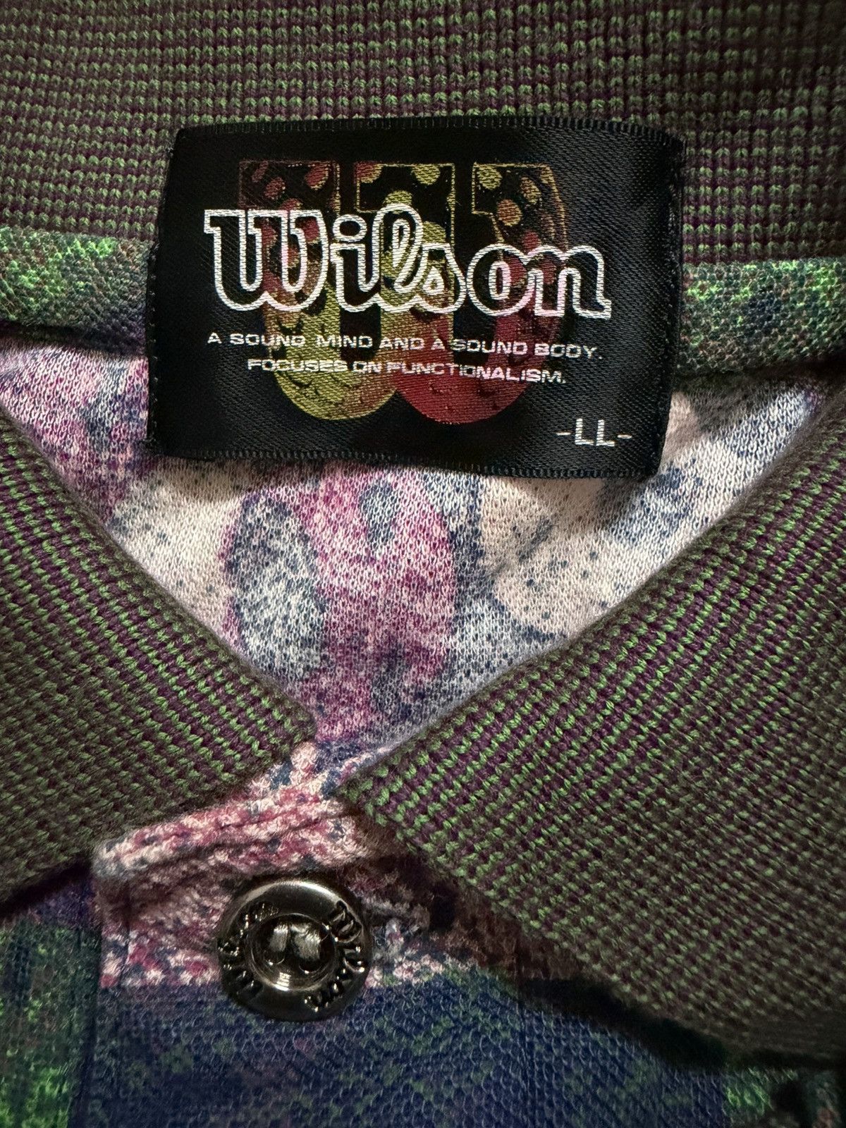 Wilson Vintage Wilson Full Print Polo Shirt Size US XL / EU 56 / 4 - 4 Thumbnail
