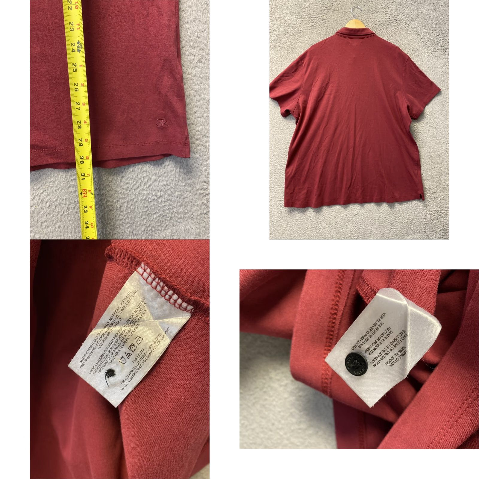 Banana Republic VINTAGE Banana Republic Men's Polo Shirt Short Sleeve Collared 2XL Red Cotton Casual Logo Size US XXL / EU 58 / 5 - 8 Thumbnail