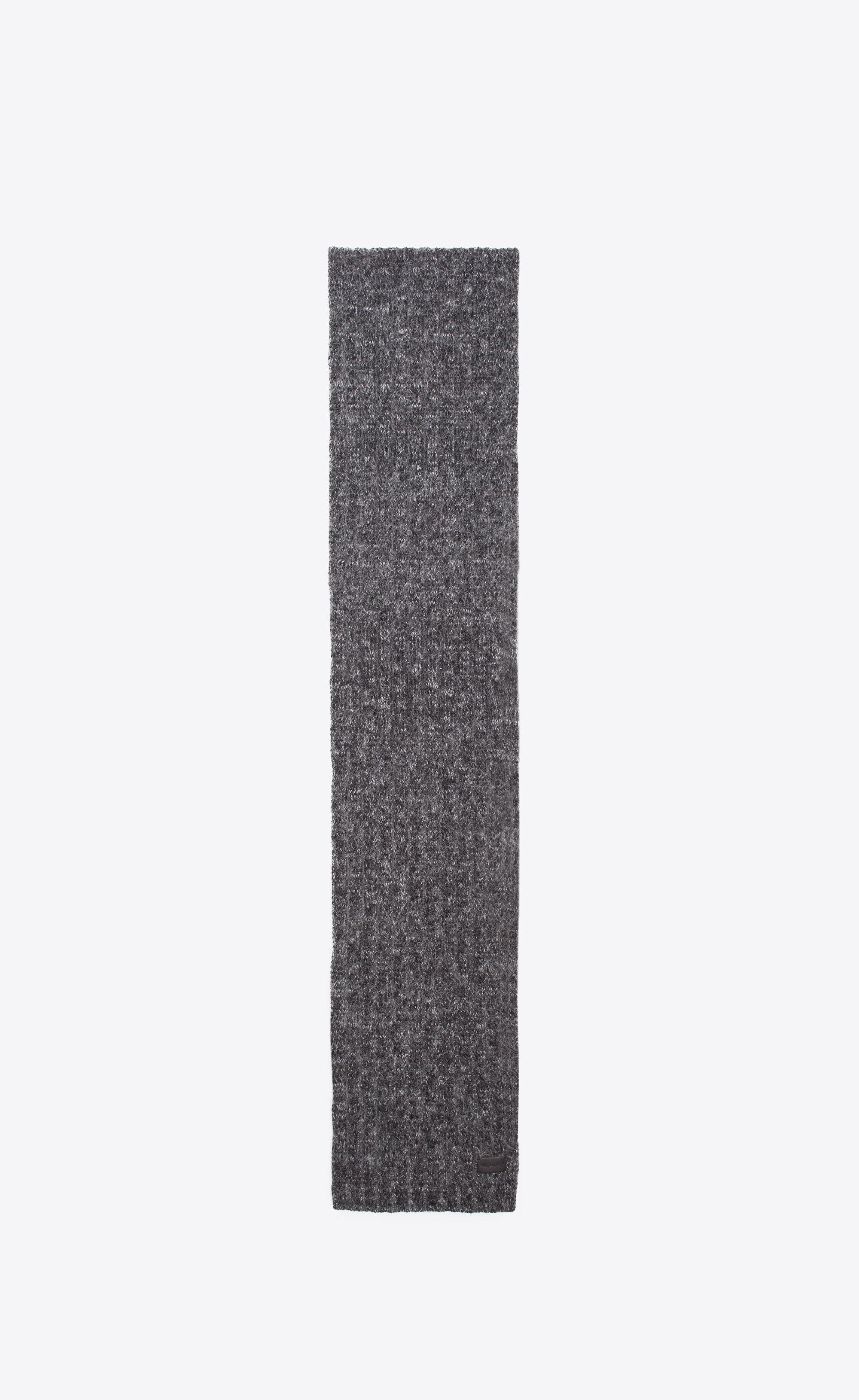Saint Laurent Paris oc11z1225 Size: OS / knit Signature Scarf Wool and Mohair Size ONE SIZE - 1 Thumbnail