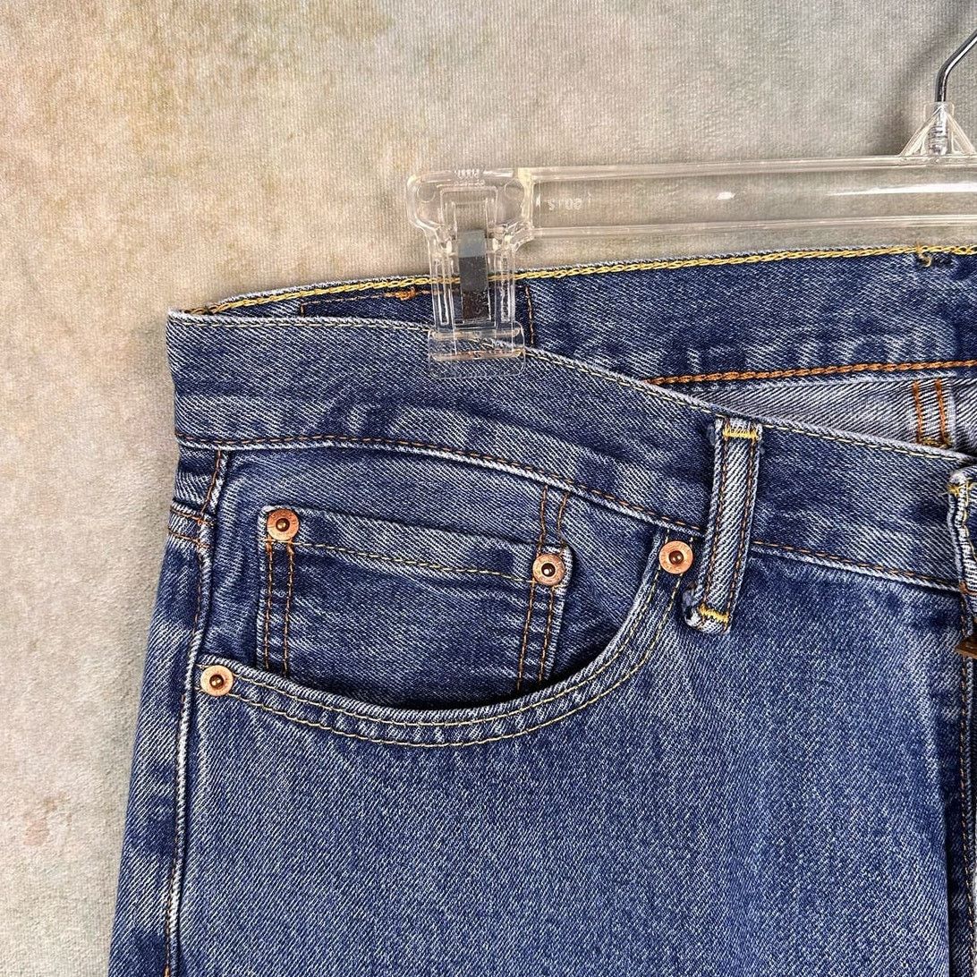 Levi's × Vintage Vintage Levis 505 Denim Jeans 36x30 Dark Wash Straight Leg Size US 36 / EU 52 - 8 Thumbnail