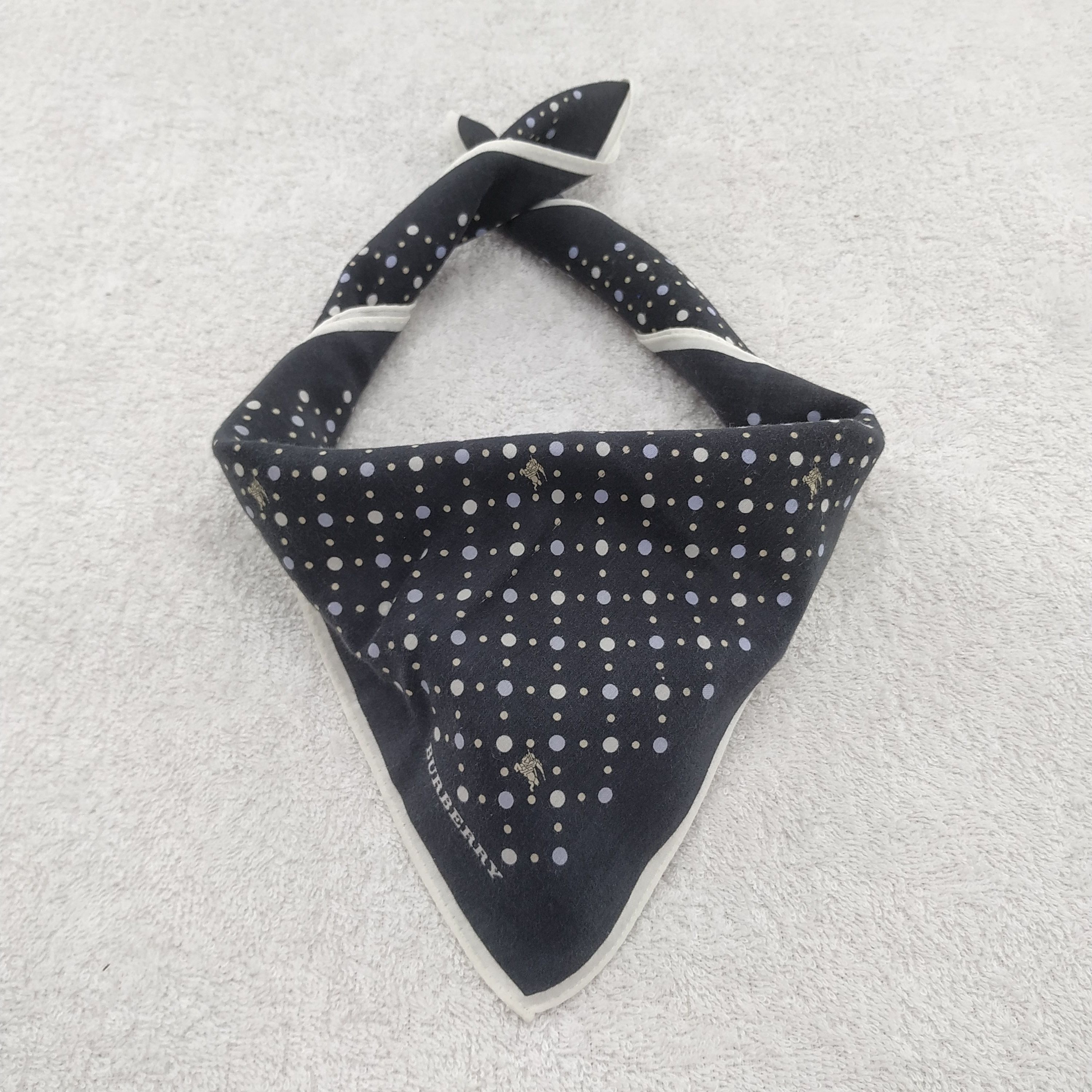 Burberry × Vintage Burberry Bandana / Handkerchief / Neckerchief - S022 Size ONE SIZE - 2 Thumbnail