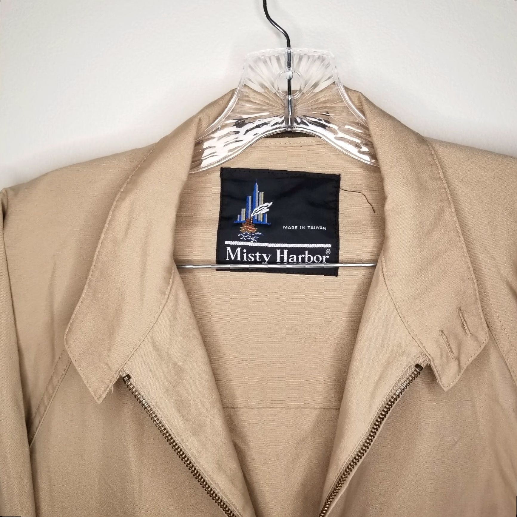 Vintage Misty Harbor Jacket Mens Beige Long Sleeve Full Zip Size 38 Reg Size US M / EU 48-50 / 2 - 3 Thumbnail