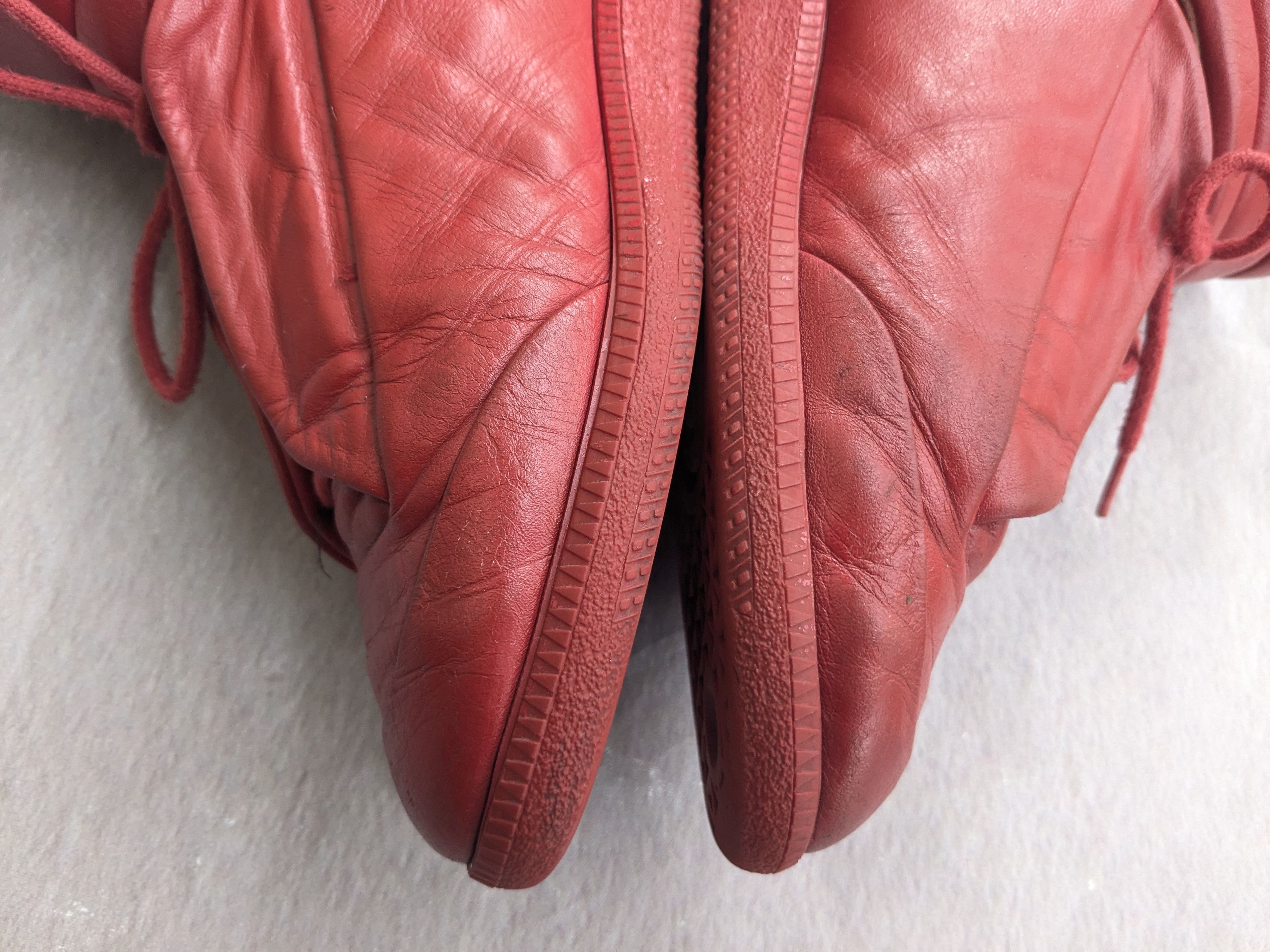 Maison Margiela Maison Margiela Future Red Leather High Top 9 42 Sneakers Size US 9 / EU 42 - 12 Thumbnail