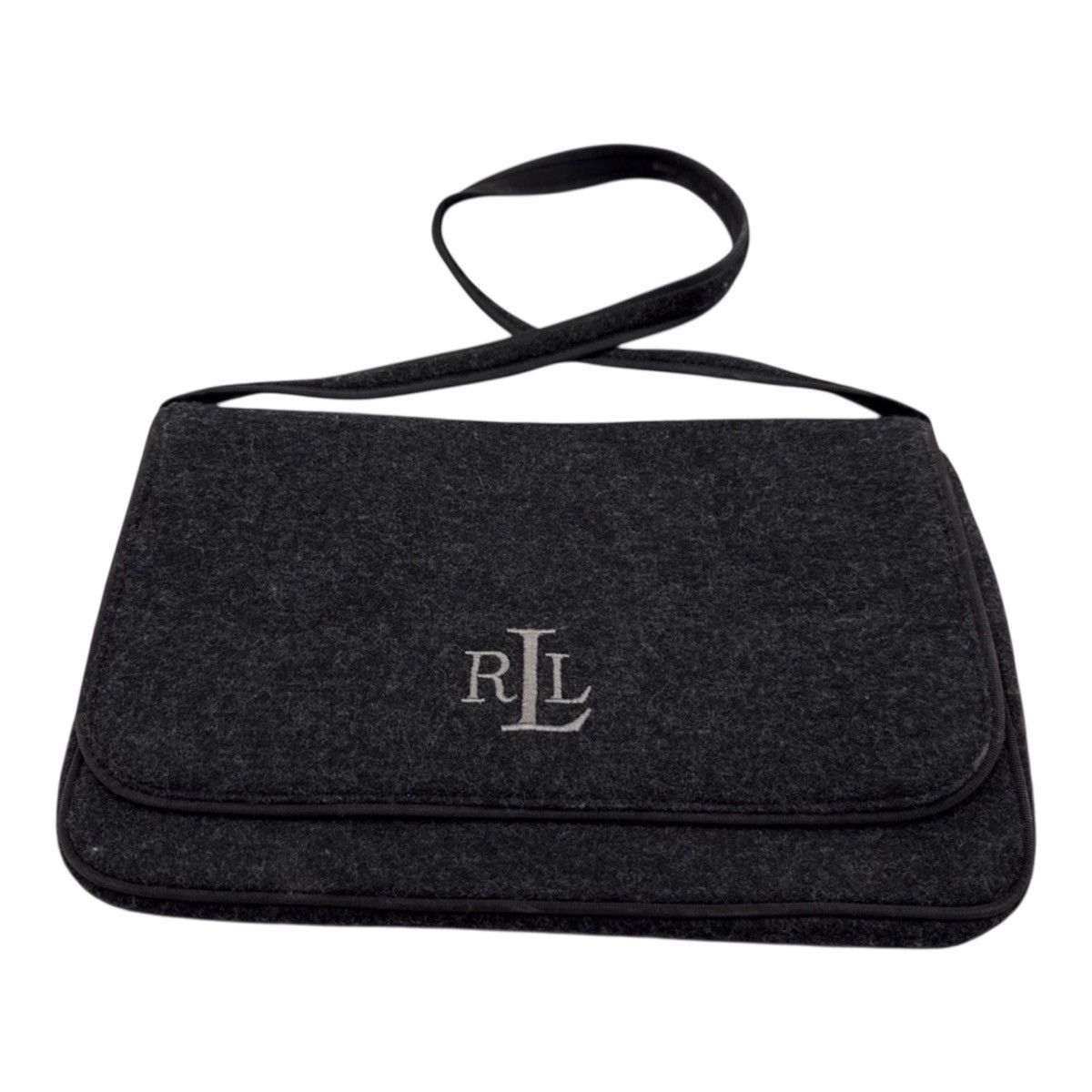 Lauren Ralph Lauren Lauren Ralph Lauren shoulder bag crafted from charcoal wool Size ONE SIZE - 2 Thumbnail