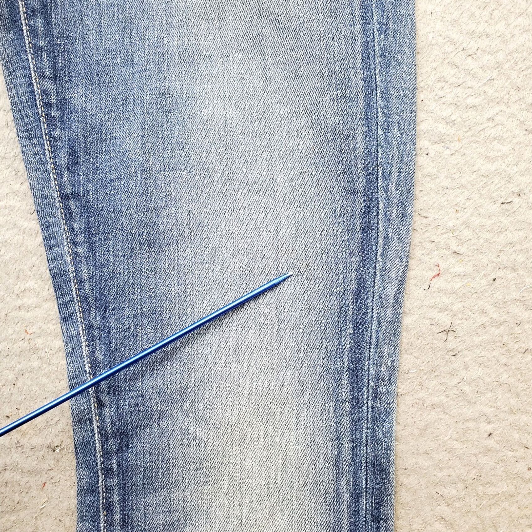 Lucky Brand Lucky Brand Charlie Skinny Jeans Womens 4/27 Blue Denim Faded Stretch Americana Size 27" / US 4 / IT 40 - 7 Thumbnail