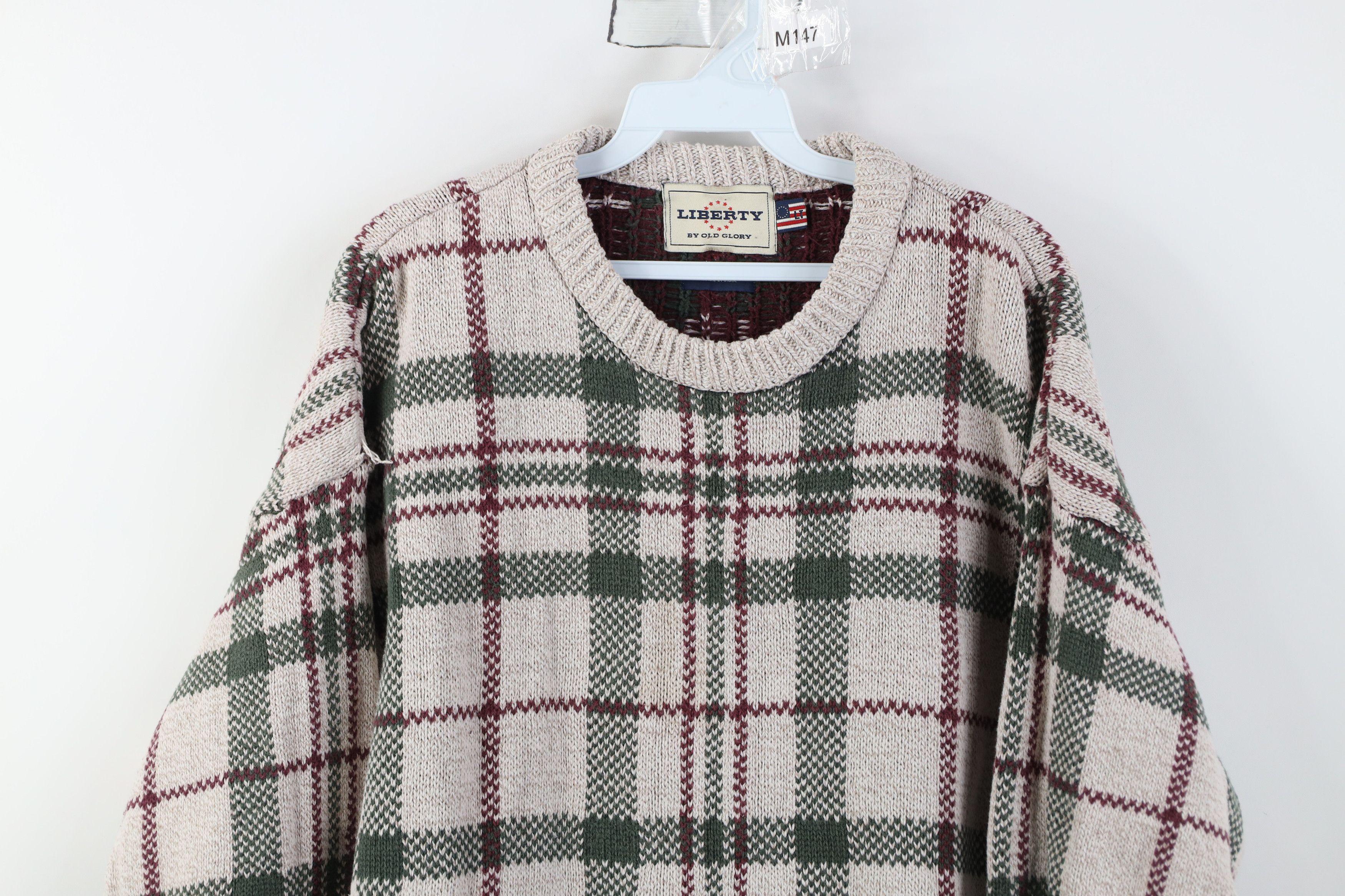 Vintage Vintage 90s Streetwear Double Thick Cotton Knit Sweater USA Size US L / EU 52-54 / 3 - 2 Thumbnail