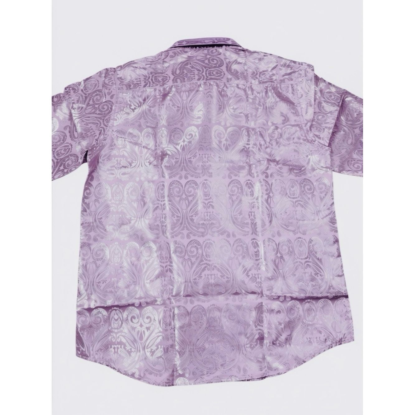 Other NWT New DiBanGu Silk Blend Paisley Long Sleeve Lavender Shi Size US L / EU 52-54 / 3 - 5 Thumbnail