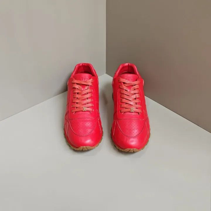 Louis Vuitton Louis Vuitton Supreme Red Low-Top Sneakers -2508 Size US 8 / EU 41 - 2 Thumbnail