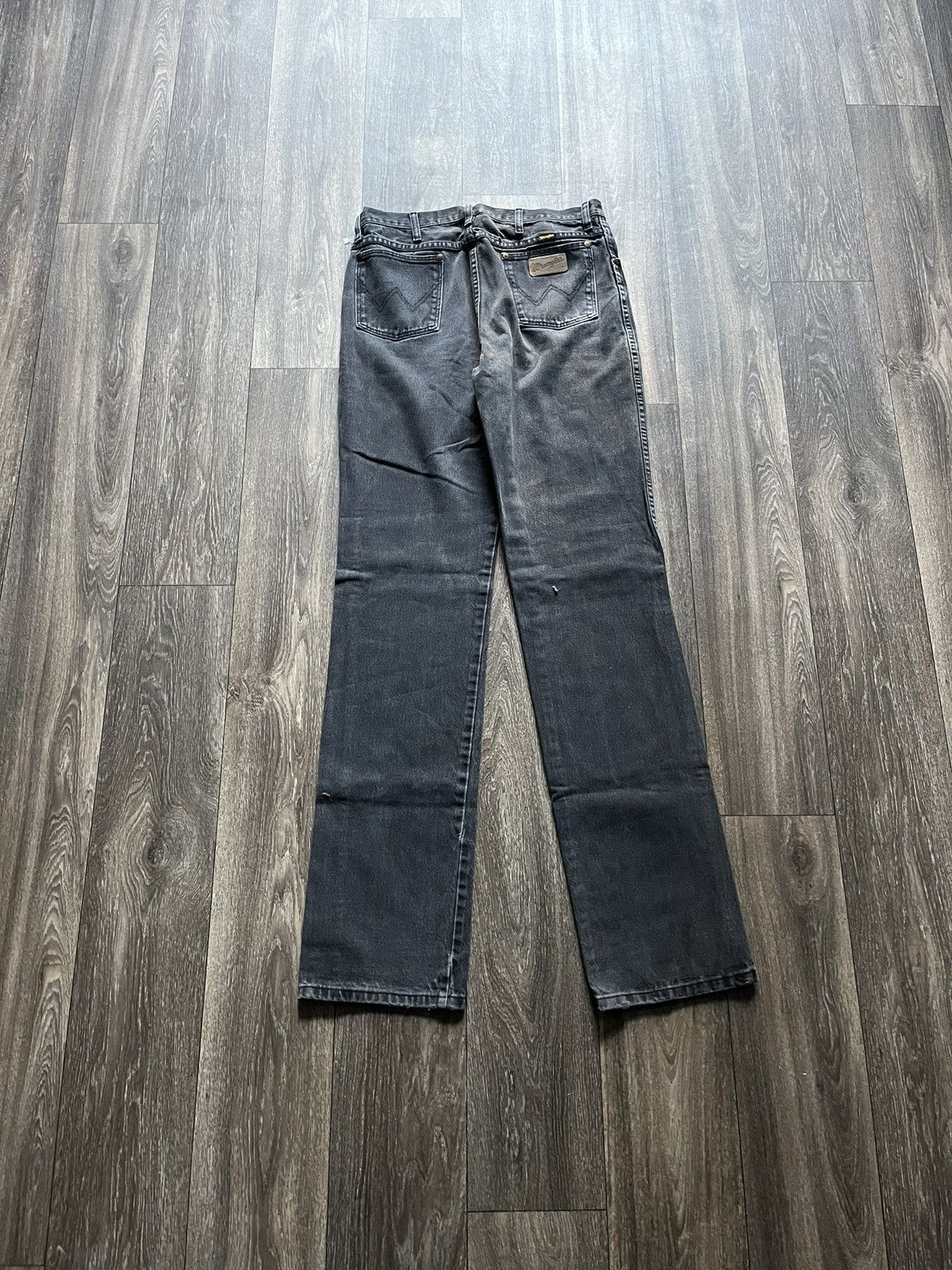 Wrangler Vintage Wrangler Faded Black Jeans Size US 32 / EU 48 - 2 Thumbnail