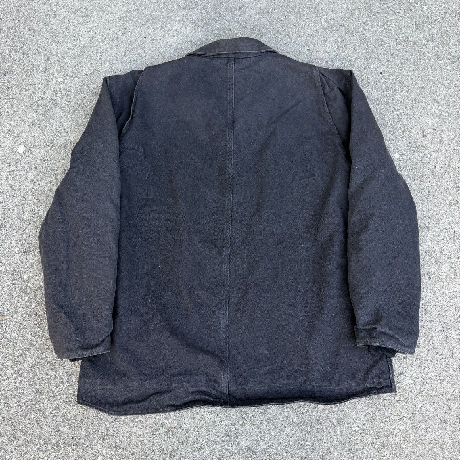 Carhartt × Vintage Vintage Carhartt Black Ridge Sherpa Lined Chore Coat Jacket Size US L / EU 52-54 / 3 - 3 Thumbnail