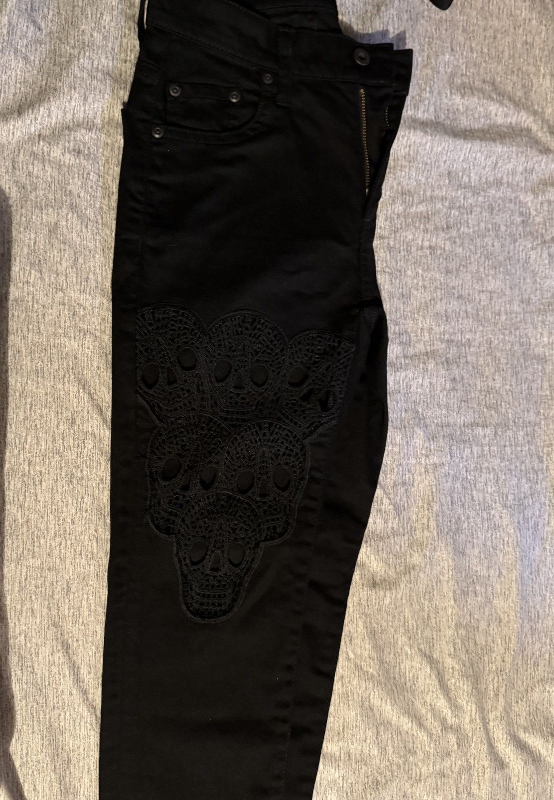 Hysteric Glamour × Japanese Brand Hysteric Glamour Skull Denim Size 23 Size US 26 / EU 42 - 2 Thumbnail