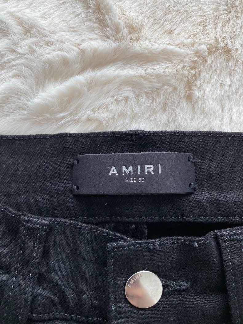 Amiri Amiri Black Watercolor Patchwork MX1 Jean Size US 30 / EU 46 - 2 Thumbnail