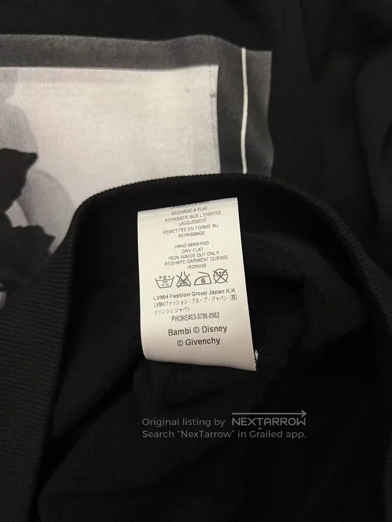 Givenchy Givenchy Black and white deer hooded sweatshirt - black Size US S / EU 44-46 / 1 - 5 Thumbnail
