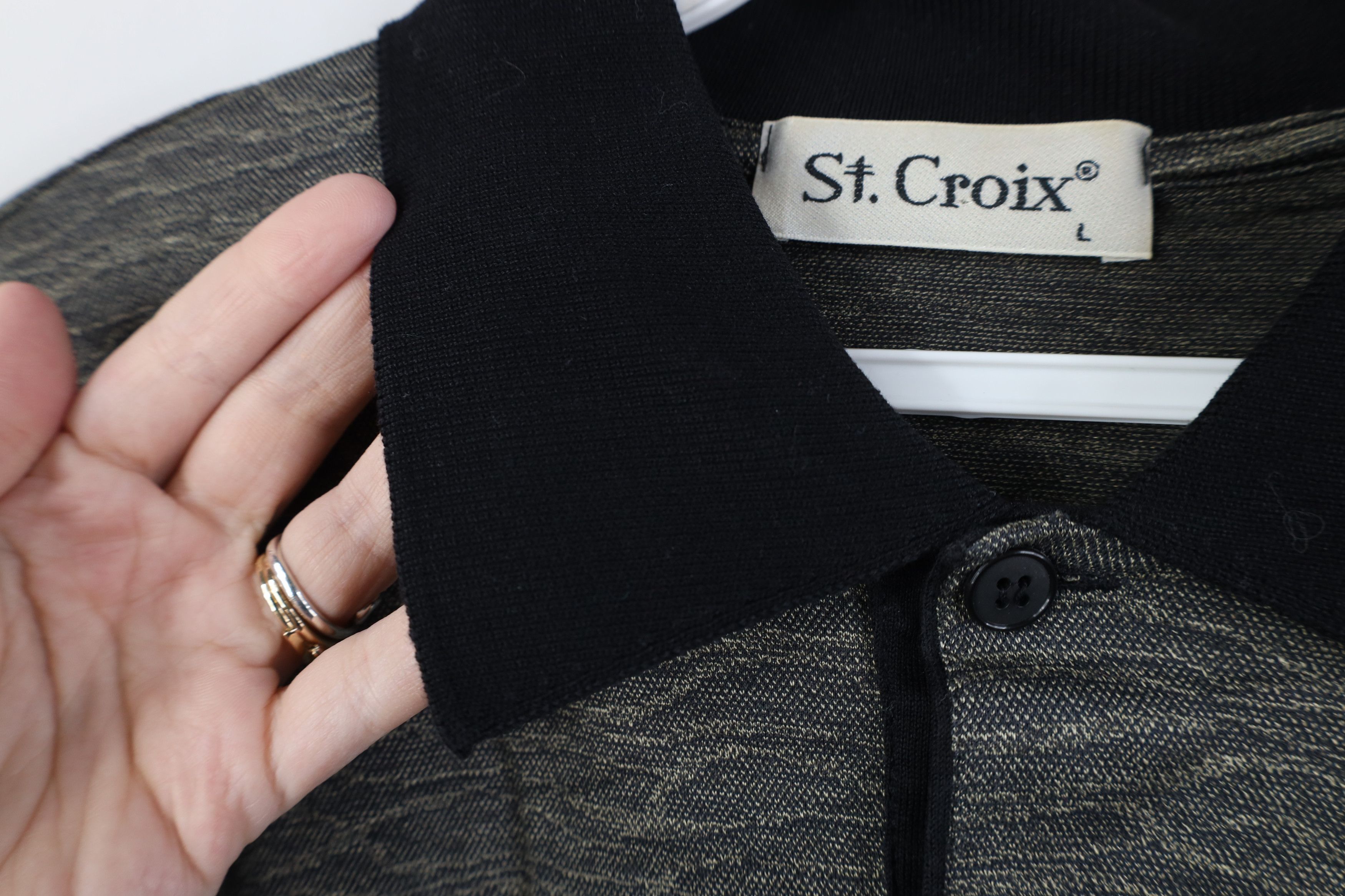 St. Croix Vintage 90s St Croix Collared Ringer Golf Polo Shirt Italy Size US L / EU 52-54 / 3 - 6 Thumbnail