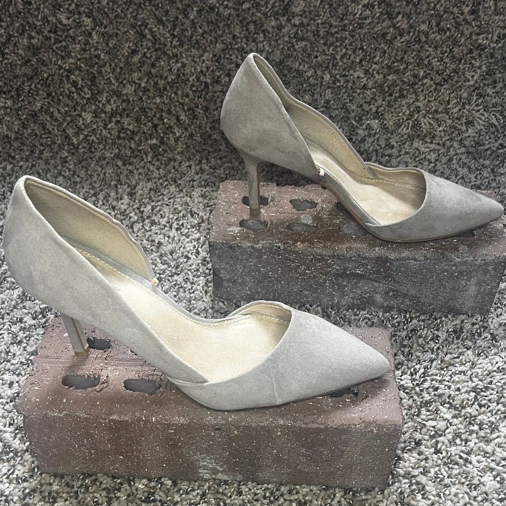 Old Navy Old Navy Suede D'Orsay Stilettos Heel Pump Dark Taupe 7 Size US 7 / IT 37 - 1 Thumbnail