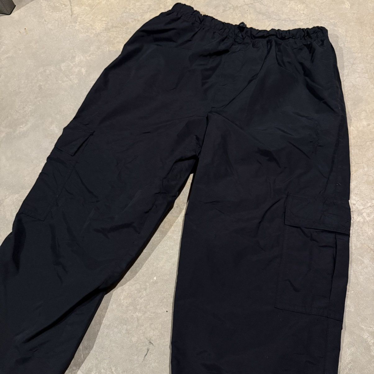 Vintage Vintage 90s Nylon Baggy Cargo Pants Rave ERD Grunge Y2K Size US 34 / EU 50 - 3 Thumbnail