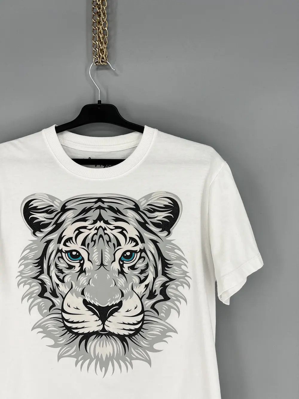 Band Tees × Vintage Vintage Y2K 90s Painted Tiger Face Graphic T-shirt Size US M / EU 48-50 / 2 - 5 Thumbnail