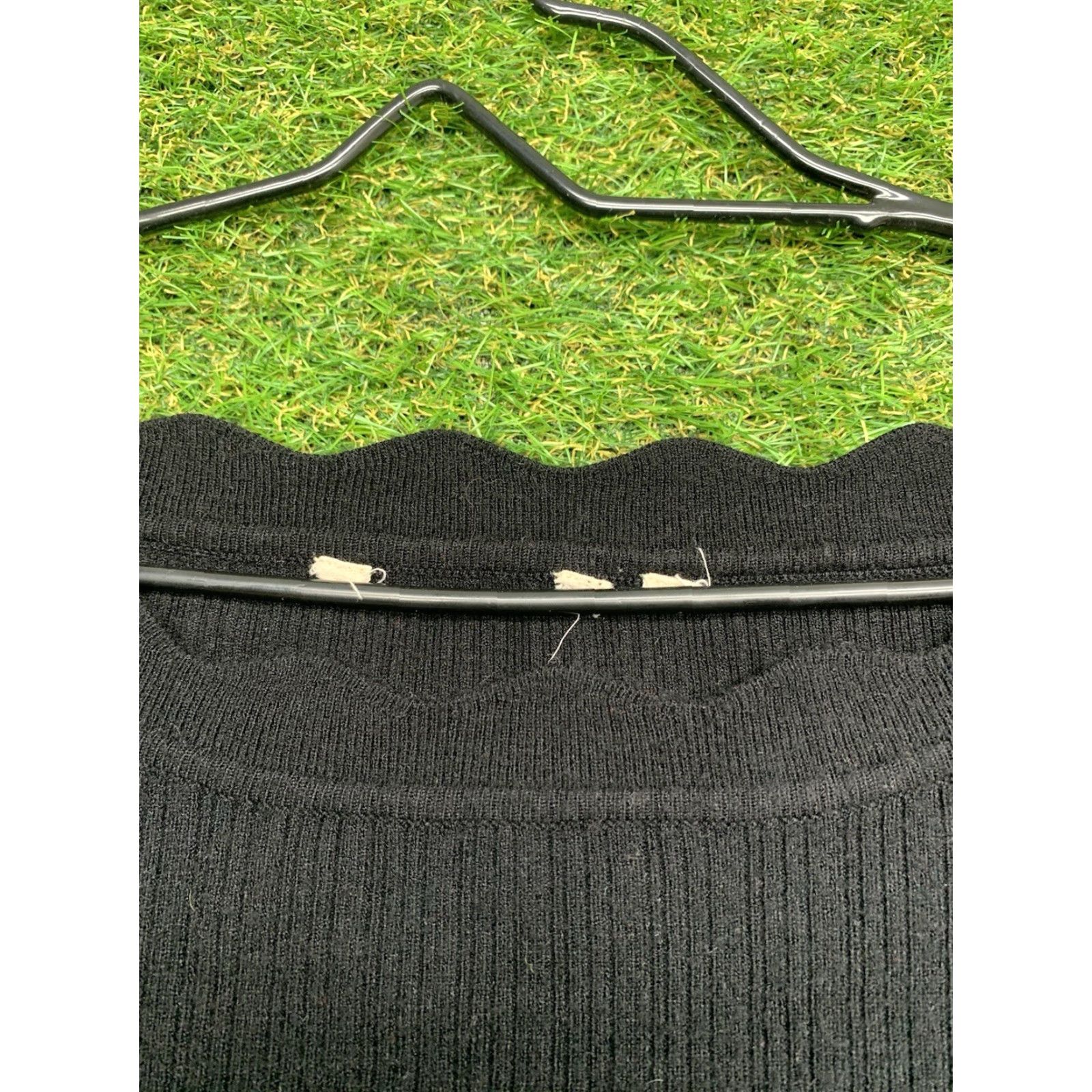 Soft Surroundings Soft Surroundings Womens Sweater XL Black Pullover Oversized Ribbed Brocante Y2K Size XL / US 12-14 / IT 48-50 - 4 Thumbnail