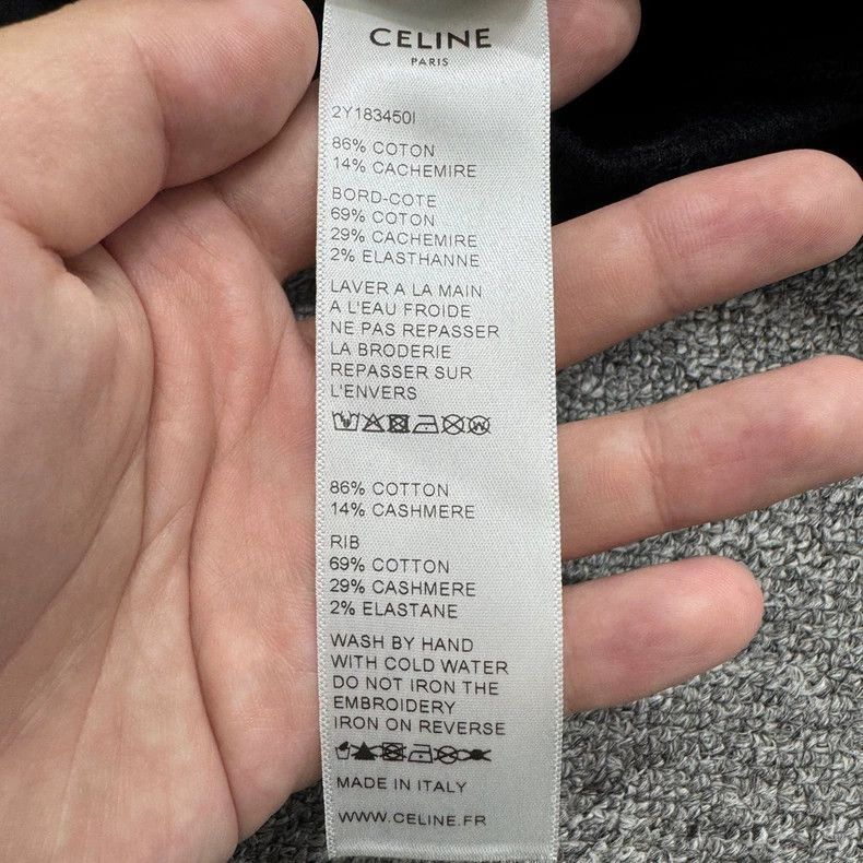Celine Celine back letter embroidered hoodie Size US M / EU 48-50 / 2 - 4 Thumbnail