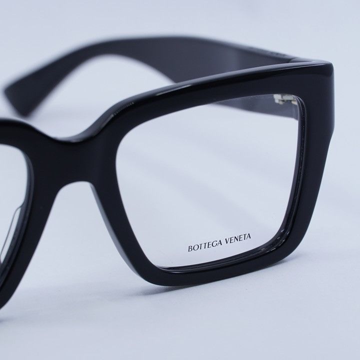 Bottega Veneta Bottega Veneta BV1153O 005 Eyeglasses Black 51mm Square Size ONE SIZE - 6 Thumbnail