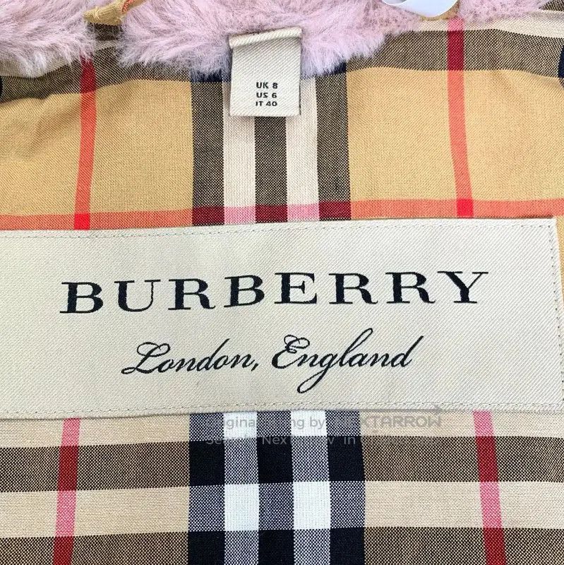Burberry Burberry Pink Cotton Women's Coat. Size M / US 6-8 / IT 42-44 - 6 Thumbnail