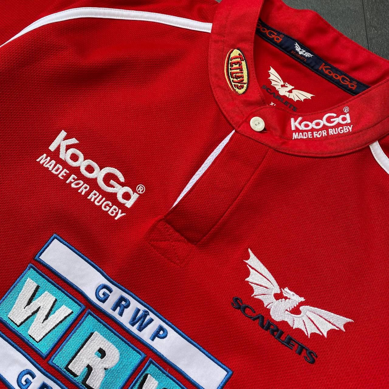 Vintage Kooga Llanelli Scarlets Home Rugby Shirt 2005-06 Size US XL / EU 56 / 4 - 3 Thumbnail