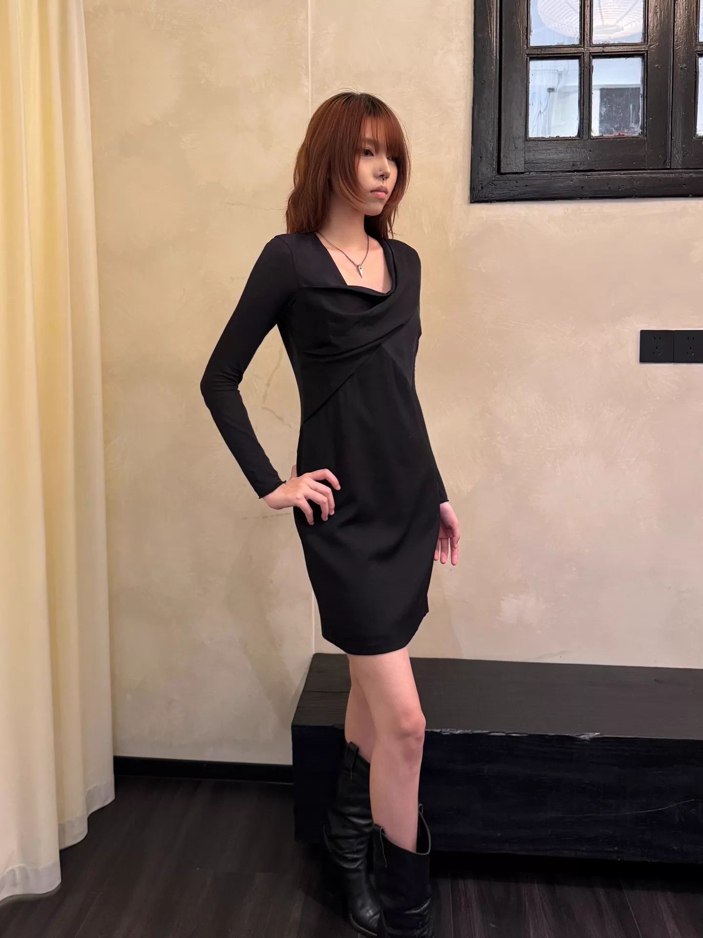 Helmut Lang Helmut Lang Deconstructed Wool Tie LS Dress Size 4 Vintage Size S / US 4 / IT 40 - 3 Thumbnail