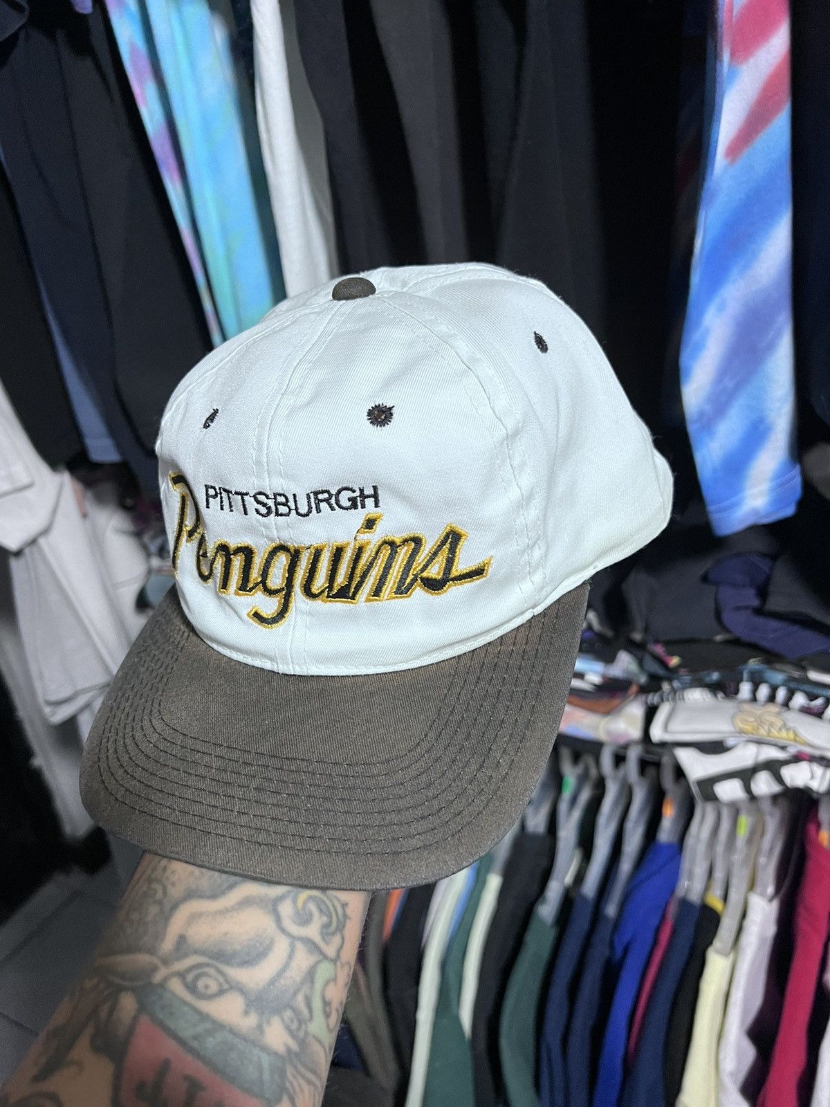 NHL × Sports Specialties × Vintage Pittsburg penguins sport specialties cap Size ONE SIZE - 8 Thumbnail